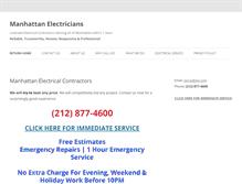 Tablet Screenshot of manhattan-electricians.com